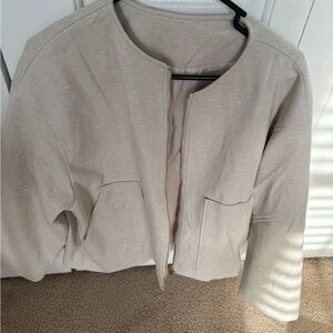 Women's Cream bomber jacket